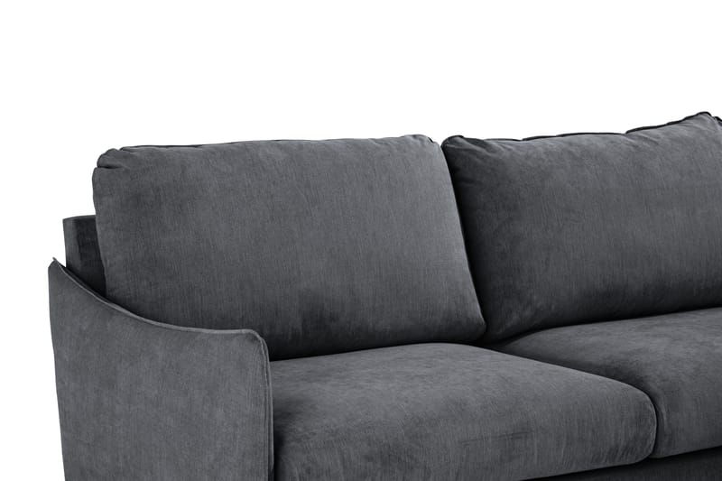 Trend Lyx Schäslongsoffa Vänster - Mörkgrå/Ek - Möbler - Soffa - Divansoffa & schäslongsoffa - 4 sits soffa med divan