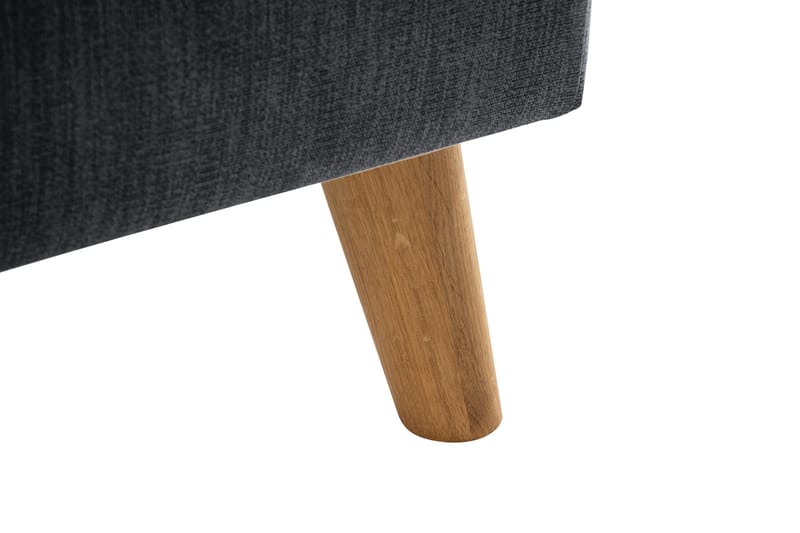 Trend Lyx Schäslongsoffa Vänster - Mörkgrå/Ek - Möbler - Soffa - Divansoffa & schäslongsoffa - 4 sits soffa med divan