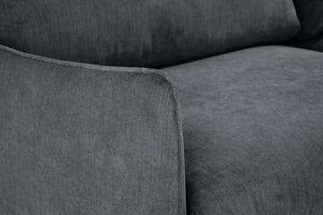 Trend Lyx Schäslongsoffa Vänster - Mörkgrå/Svart - Möbler - Soffa - Divansoffa & schäslongsoffa - 4 sits soffa med divan