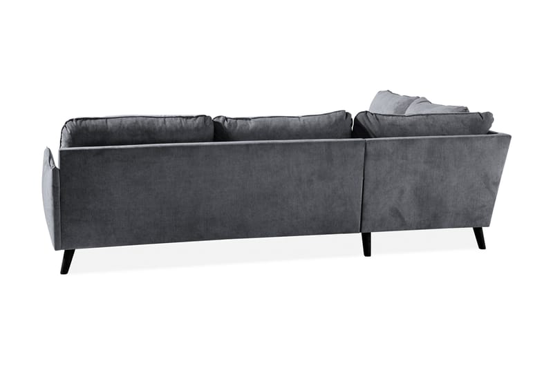 Trend Lyx Schäslongsoffa Vänster - Mörkgrå/Svart - Möbler - Soffa - Divansoffa & schäslongsoffa - 4 sits soffa med divan