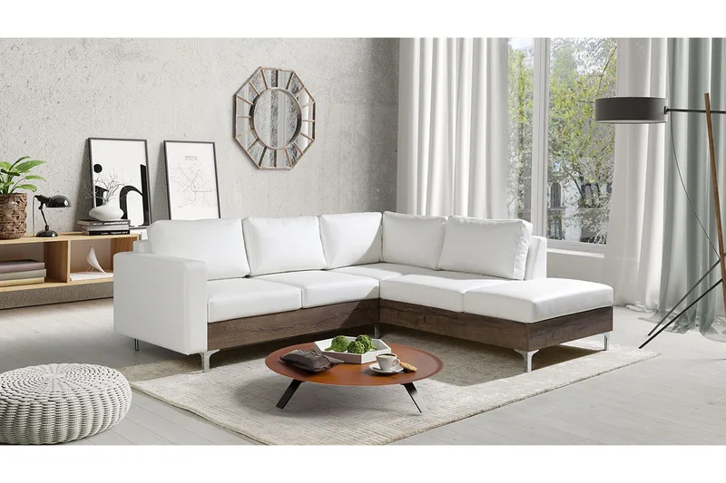 Truro 8-sits Soffa Höger - Vit - Möbler - Soffa - Divansoffa & schäslongsoffa - 4 sits soffa med divan