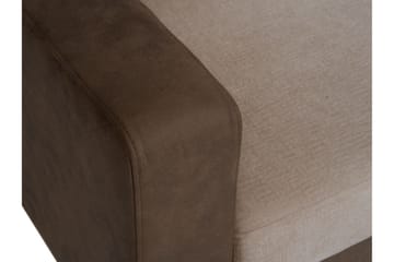 Truro Höger L-formad Hörnsoffa med Divan i Tyg - Brun - Möbler - Soffa - Sammetssoffa