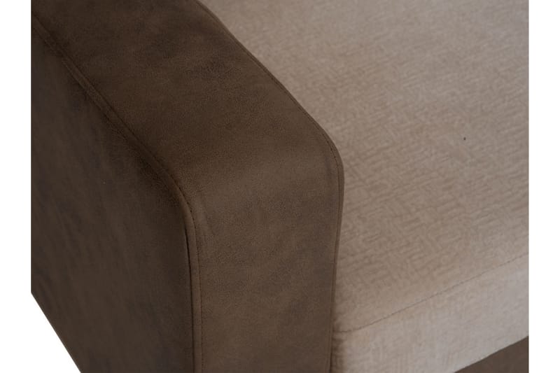 Truro Höger L-formad Hörnsoffa med Divan i Tyg - Brun - Möbler - Soffa - Sammetssoffa
