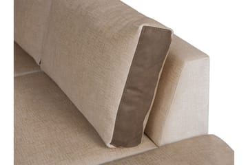 Truro Höger L-formad Hörnsoffa med Divan i Tyg - Brun - Möbler - Soffa - Sammetssoffa