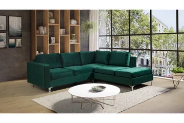 Truro Soffa Vänster - Grön - Möbler - Soffa - Divansoffa & schäslongsoffa - 4 sits soffa med divan