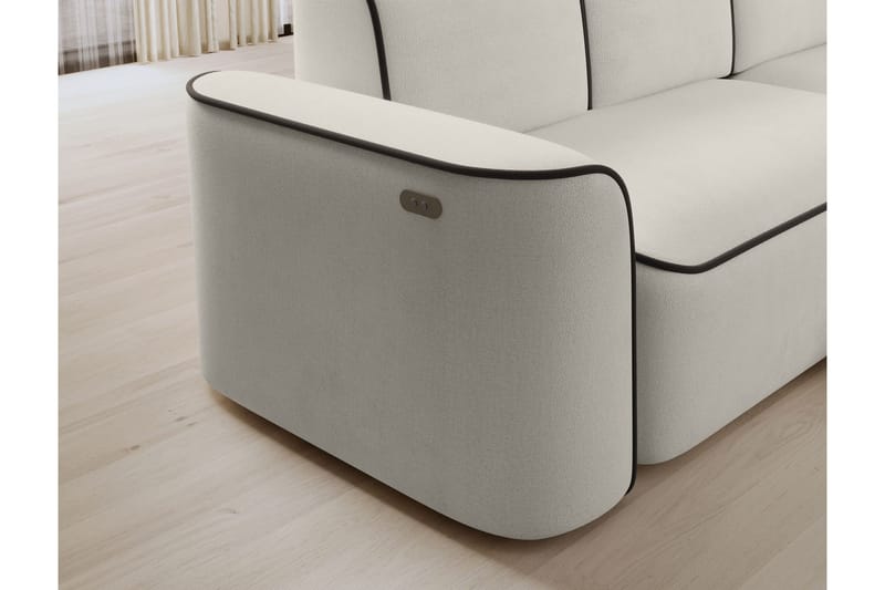Ume 4-sits Soffa med Divan - Beige - Möbler - Soffa - Divansoffa & schäslongsoffa - 4 sits soffa med divan