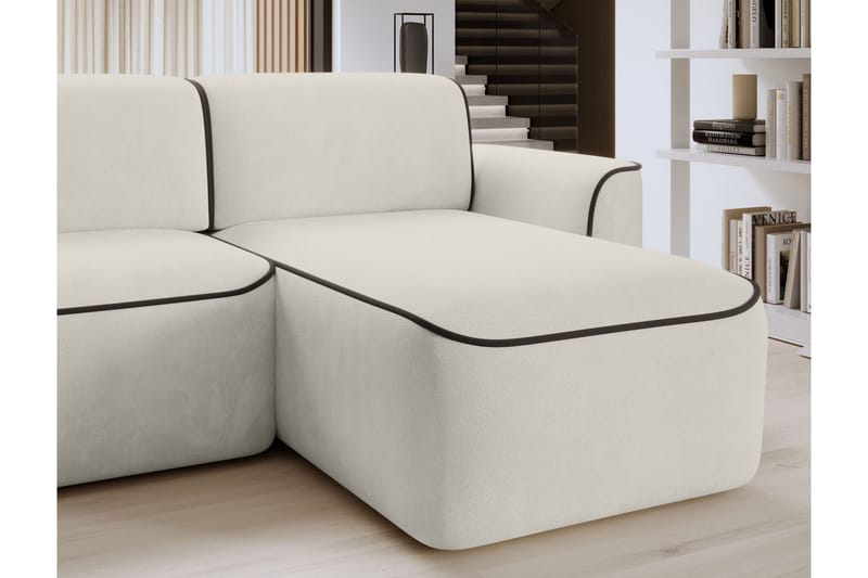 Ume 4-sits Soffa med Divan - Beige - Möbler - Soffa - Divansoffa & schäslongsoffa - 4 sits soffa med divan