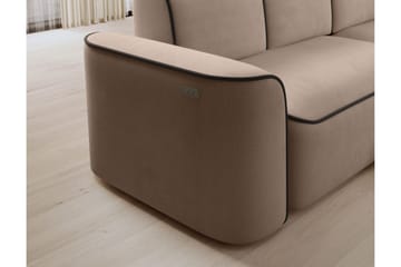 Ume 4-sits Soffa med Divan - Cream - Möbler - Soffa - Divansoffa & schäslongsoffa - 4 sits soffa med divan