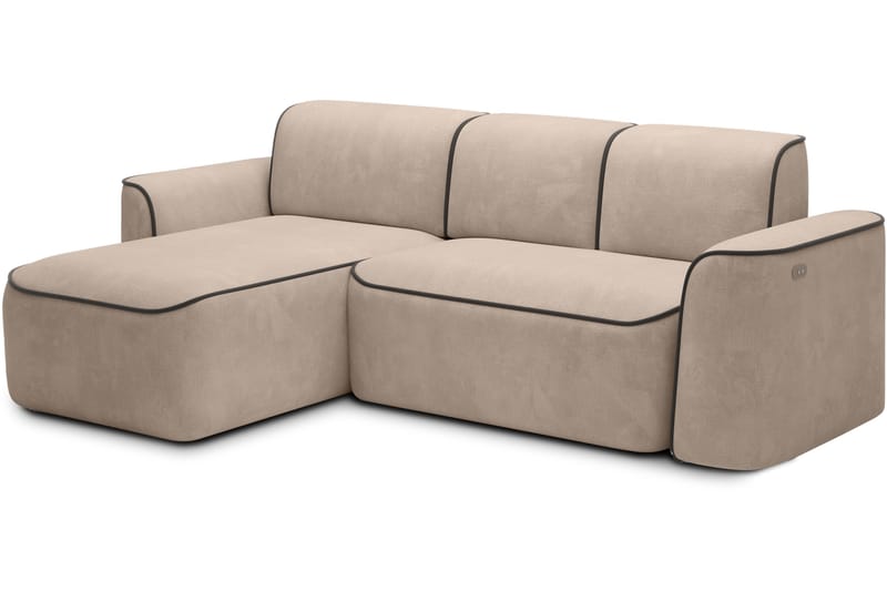 Ume 4-sits Soffa med Divan - Cream - Möbler - Soffa - Divansoffa & schäslongsoffa - 4 sits soffa med divan