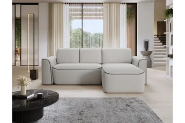 Ume 4-sits Soffa med Divan - Grå - Möbler - Soffa - Divansoffa & schäslongsoffa - 4 sits soffa med divan