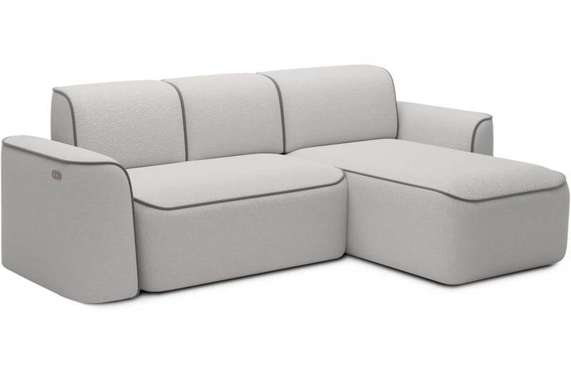 Ume 4-sits Soffa med Divan - Grå - Möbler - Soffa - Divansoffa & schäslongsoffa - 4 sits soffa med divan