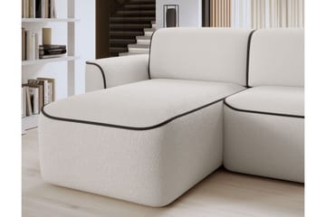 Ume 4-sits Soffa med Divan - Vit - Möbler - Soffa - Divansoffa & schäslongsoffa - 4 sits soffa med divan