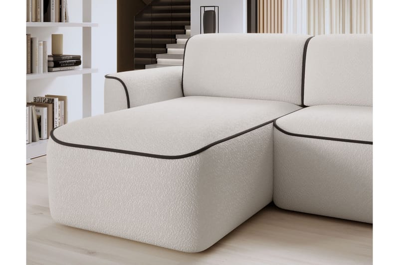 Ume 4-sits Soffa med Divan - Vit - Möbler - Soffa - Divansoffa & schäslongsoffa - 4 sits soffa med divan