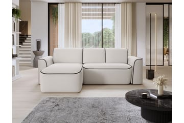 Ume 4-sits Soffa med Divan - Vit - Möbler - Soffa - Divansoffa & schäslongsoffa - 4 sits soffa med divan