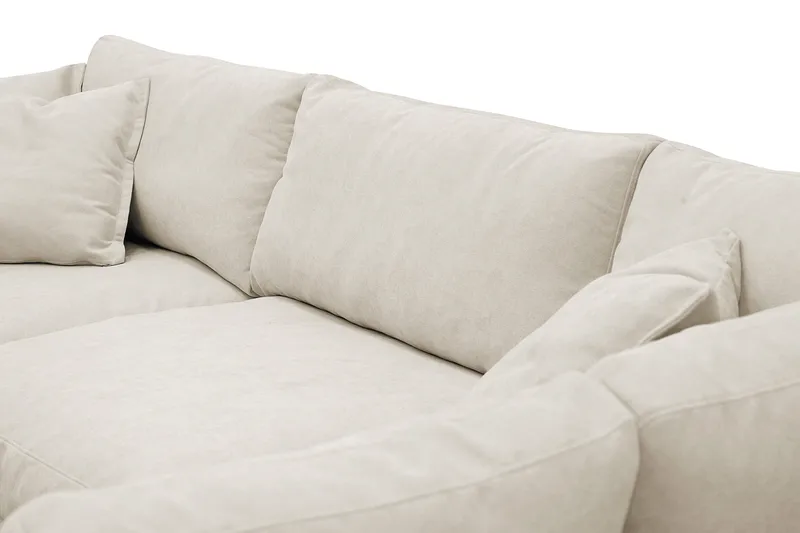 Valencia Extra Djup 4-sits Soffa med Schäslong Höger - Beige - Möbler - Soffa - Divansoffa & schäslongsoffa - 4 sits soffa med divan