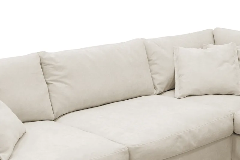 Valencia Extra Djup 4-sits Soffa med Schäslong Höger - Beige - Möbler - Soffa - Divansoffa & schäslongsoffa - 4 sits soffa med divan