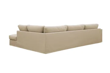Valencia Extra Djup 4-sits Soffa med Schäslong Höger - Beige - Möbler - Soffa - Divansoffa & schäslongsoffa - 4 sits soffa med divan