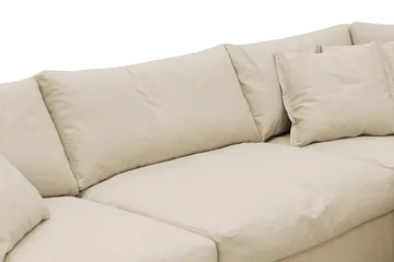 Valencia Extra Djup 4-sits Soffa med Schäslong Höger - Beige - Möbler - Soffa - Divansoffa & schäslongsoffa - 4 sits soffa med divan