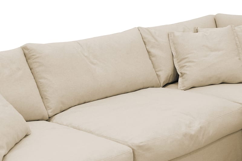 Valencia Extra Djup 4-sits Soffa med Schäslong Höger - Beige - Möbler - Soffa - Divansoffa & schäslongsoffa - 4 sits soffa med divan