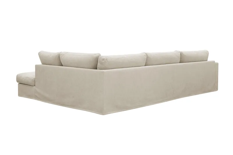 Valencia Extra Djup 4-sits Soffa med Schäslong Höger - Beige - Möbler - Soffa - Divansoffa & schäslongsoffa - 4 sits soffa med divan