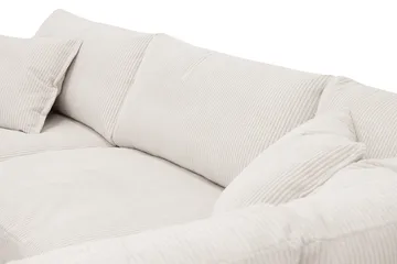 Valencia Extra Djup 4-sits Soffa med Schäslong Höger - Benvit - Möbler - Soffa - Divansoffa & schäslongsoffa - 4 sits soffa med divan