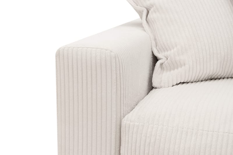 Valencia Extra Djup 4-sits Soffa med Schäslong Höger - Benvit - Möbler - Soffa - Divansoffa & schäslongsoffa - 4 sits soffa med divan