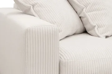 Valencia Extra Djup 4-sits Soffa med Schäslong Höger - Benvit - Möbler - Soffa - Divansoffa & schäslongsoffa - 4 sits soffa med divan
