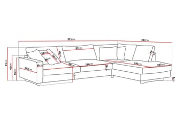 Valencia Extra Djup 4-sits Soffa med Schäslong Höger - Brun - Möbler - Soffa - Divansoffa & schäslongsoffa - 4 sits soffa med divan