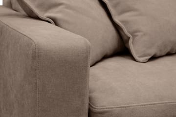 Valencia Extra Djup 4-sits Soffa med Schäslong Höger - Mörkbrun - Möbler - Soffa - Divansoffa & schäslongsoffa - 4 sits soffa med divan