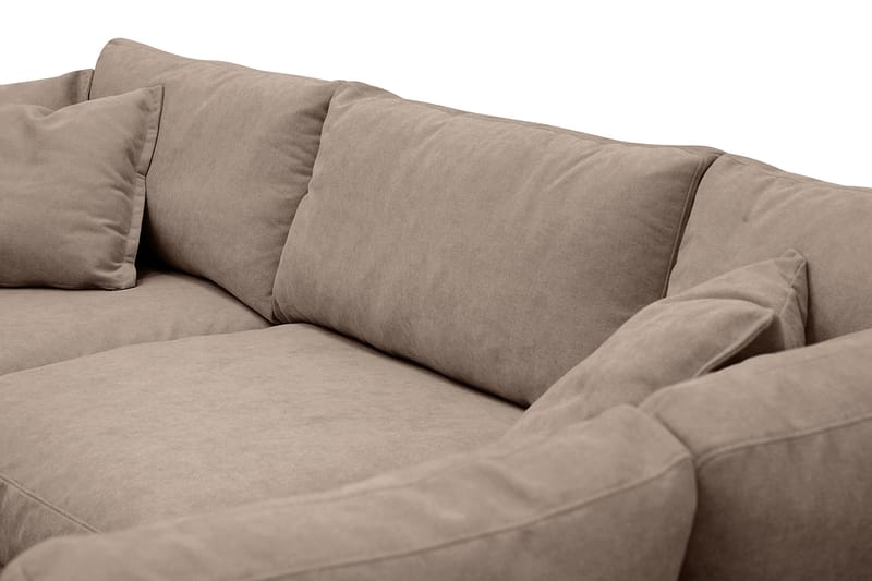 Valencia Extra Djup 4-sits Soffa med Schäslong Höger - Mörkbrun - Möbler - Soffa - Divansoffa & schäslongsoffa - 4 sits soffa med divan