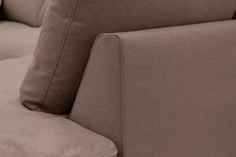 Valencia Extra Djup 4-sits Soffa med Schäslong Höger - Mörkbrun - Möbler - Soffa - Divansoffa & schäslongsoffa - 4 sits soffa med divan