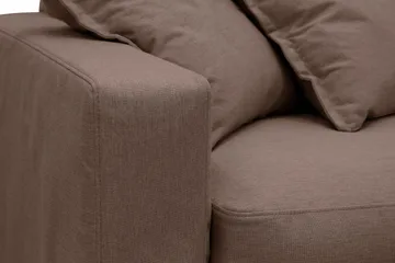 Valencia Extra Djup 4-sits Soffa med Schäslong Höger - Mörkbrun - Möbler - Soffa - Divansoffa & schäslongsoffa - 4 sits soffa med divan