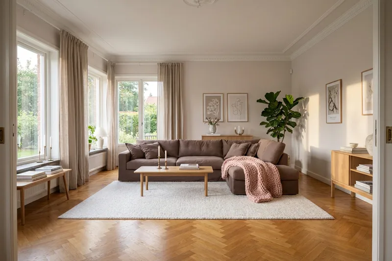 Valencia Extra Djup 4-sits Soffa med Schäslong Höger - Mörkbrun - Möbler - Soffa - Divansoffa & schäslongsoffa - 4 sits soffa med divan