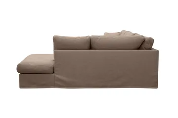Valencia Extra Djup 4-sits Soffa med Schäslong Höger - Mörkbrun - Möbler - Soffa - Divansoffa & schäslongsoffa - 4 sits soffa med divan