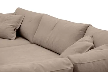 Valencia Extra Djup 4-sits Soffa med Schäslong Höger - Mörkbrun - Möbler - Soffa - Divansoffa & schäslongsoffa - 4 sits soffa med divan