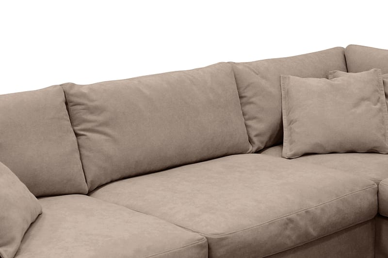 Valencia Extra Djup 4-sits Soffa med Schäslong Höger - Mörkbrun - Möbler - Soffa - Divansoffa & schäslongsoffa - 4 sits soffa med divan
