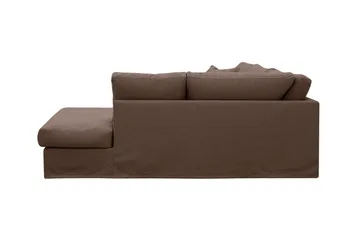 Valencia Extra Djup 4-sits Soffa med Schäslong Höger - Mörkbrun - Möbler - Soffa - Divansoffa & schäslongsoffa - 4 sits soffa med divan