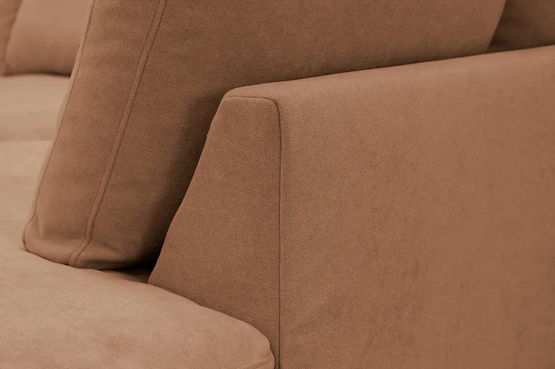 Valencia Extra Djup 4-sits Soffa med Schäslong Höger - Rostbrun - Möbler - Soffa - Divansoffa & schäslongsoffa - 4 sits soffa med divan