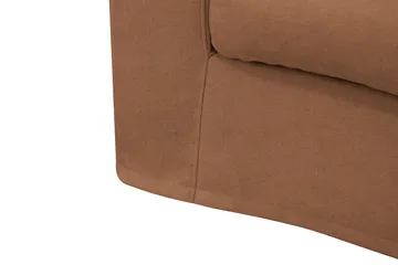 Valencia Extra Djup 4-sits Soffa med Schäslong Höger - Rostbrun - Möbler - Soffa - Divansoffa & schäslongsoffa - 4 sits soffa med divan