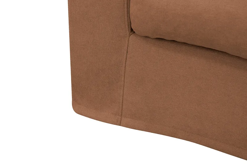 Valencia Extra Djup 4-sits Soffa med Schäslong Höger - Rostbrun - Möbler - Soffa - Divansoffa & schäslongsoffa - 4 sits soffa med divan