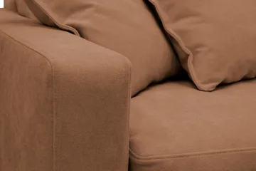 Valencia Extra Djup 4-sits Soffa med Schäslong Höger - Rostbrun - Möbler - Soffa - Divansoffa & schäslongsoffa - 4 sits soffa med divan