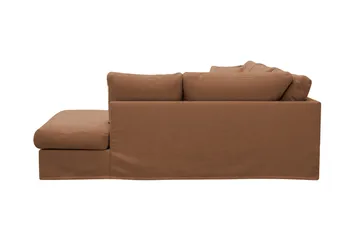 Valencia Extra Djup 4-sits Soffa med Schäslong Höger - Rostbrun - Möbler - Soffa - Divansoffa & schäslongsoffa - 4 sits soffa med divan