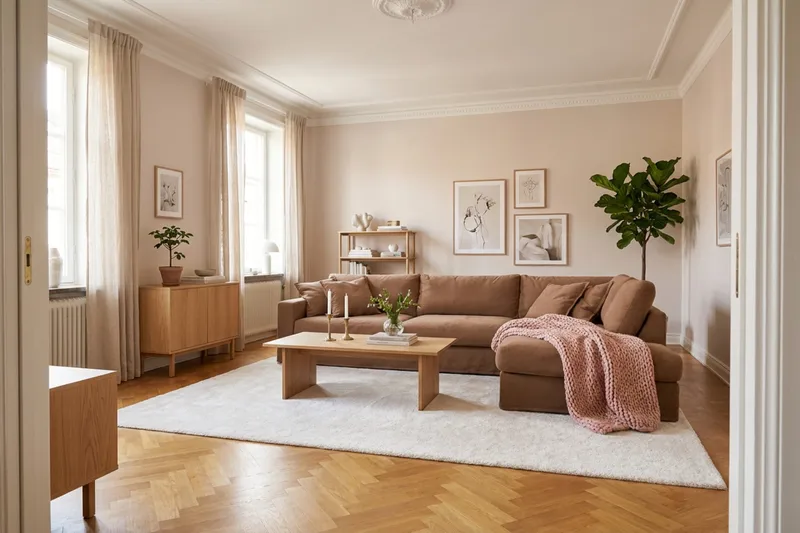 Valencia Extra Djup 4-sits Soffa med Schäslong Höger - Rostbrun - Möbler - Soffa - Divansoffa & schäslongsoffa - 4 sits soffa med divan