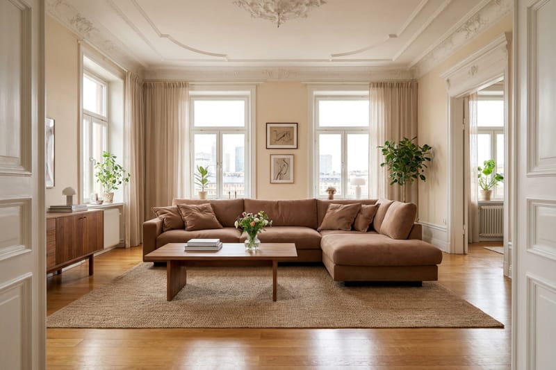 Valencia Extra Djup 4-sits Soffa med Schäslong Höger - Möbler - Soffa - Divansoffa & schäslongsoffa - 4 sits soffa med divan