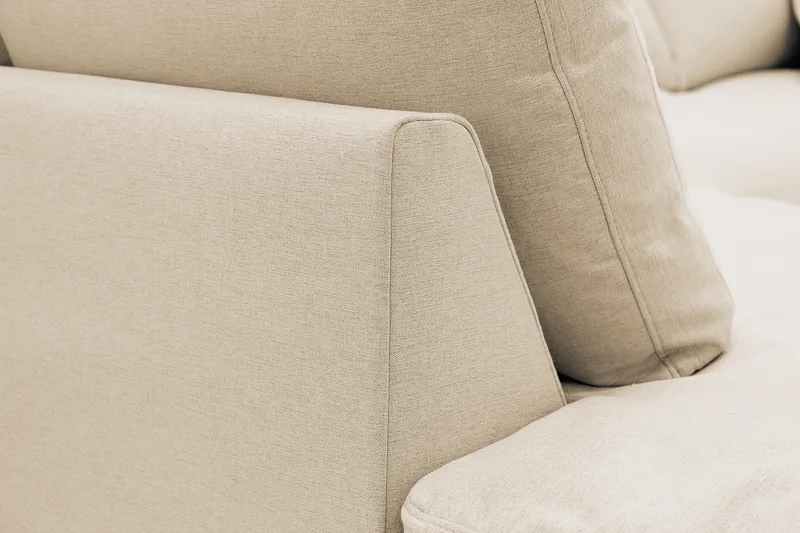 Valencia Extra Djup 4-sits Soffa med Schäslong Vänster - Beige - Möbler - Soffa - Divansoffa & schäslongsoffa - 4 sits soffa med divan
