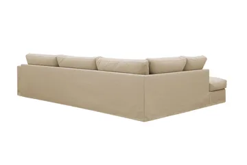 Valencia Extra Djup 4-sits Soffa med Schäslong Vänster - Beige - Möbler - Soffa - Divansoffa & schäslongsoffa - 4 sits soffa med divan