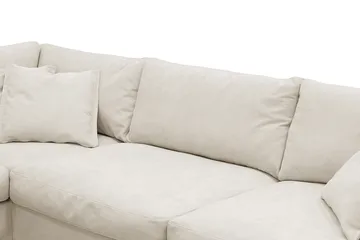 Valencia Extra Djup 4-sits Soffa med Schäslong Vänster - Beige - Möbler - Soffa - Divansoffa & schäslongsoffa - 4 sits soffa med divan