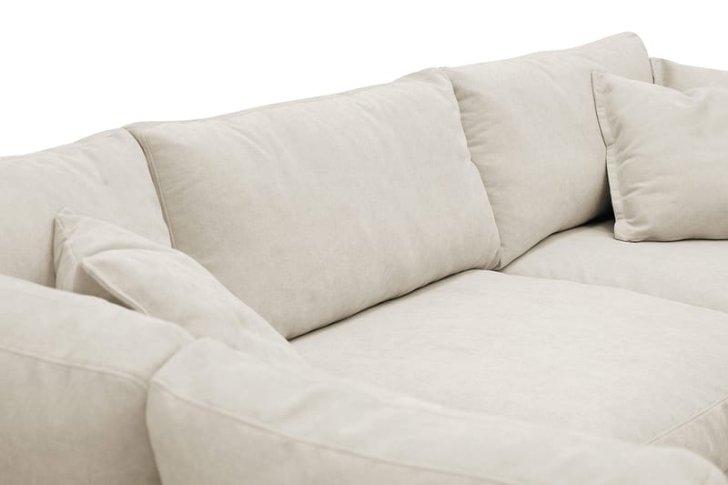 Valencia Extra Djup 4-sits Soffa med Schäslong Vänster - Beige - Möbler - Soffa - Divansoffa & schäslongsoffa - 4 sits soffa med divan