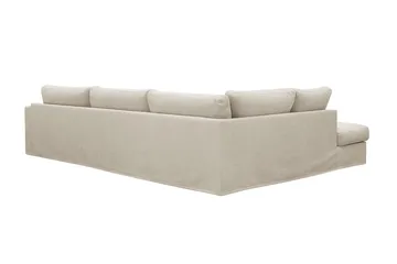 Valencia Extra Djup 4-sits Soffa med Schäslong Vänster - Beige - Möbler - Soffa - Divansoffa & schäslongsoffa - 4 sits soffa med divan