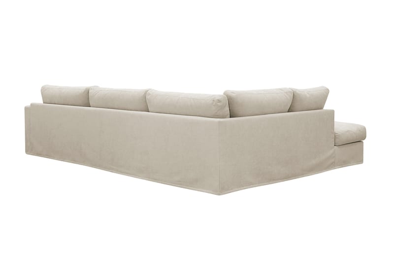 Valencia Extra Djup 4-sits Soffa med Schäslong Vänster - Beige - Möbler - Soffa - Divansoffa & schäslongsoffa - 4 sits soffa med divan